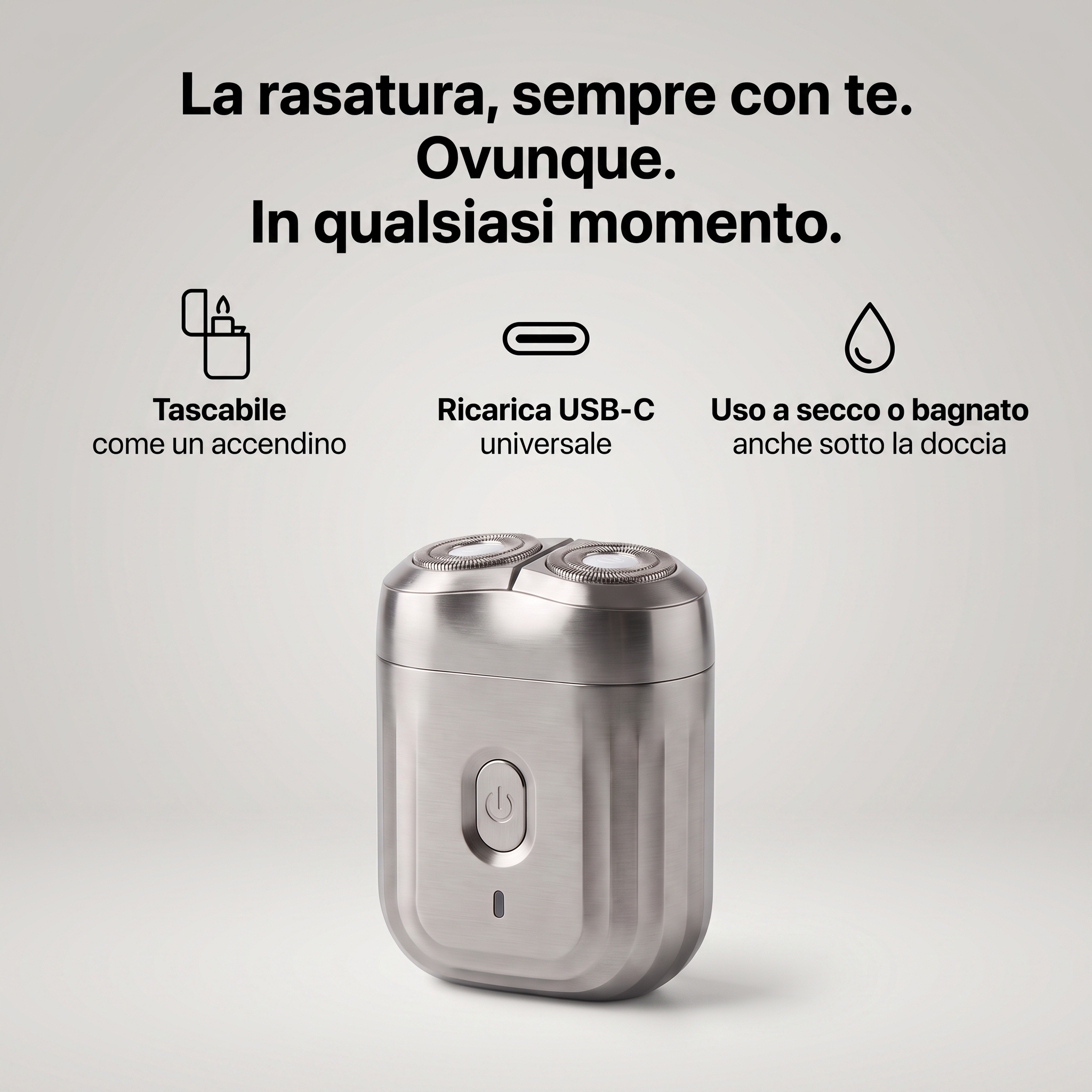 Rasoio Elettrico Tascabile Sottiva Pocket™