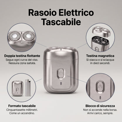 Rasoio Elettrico Tascabile Sottiva Pocket™